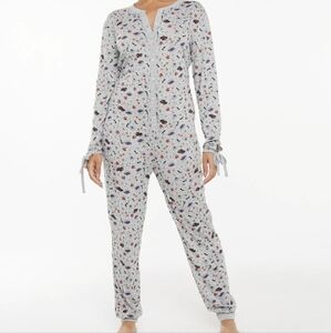 Savage X Fenty 'Tis the Savage Open-Back Onesie Sleepwear Loungewear Sz M